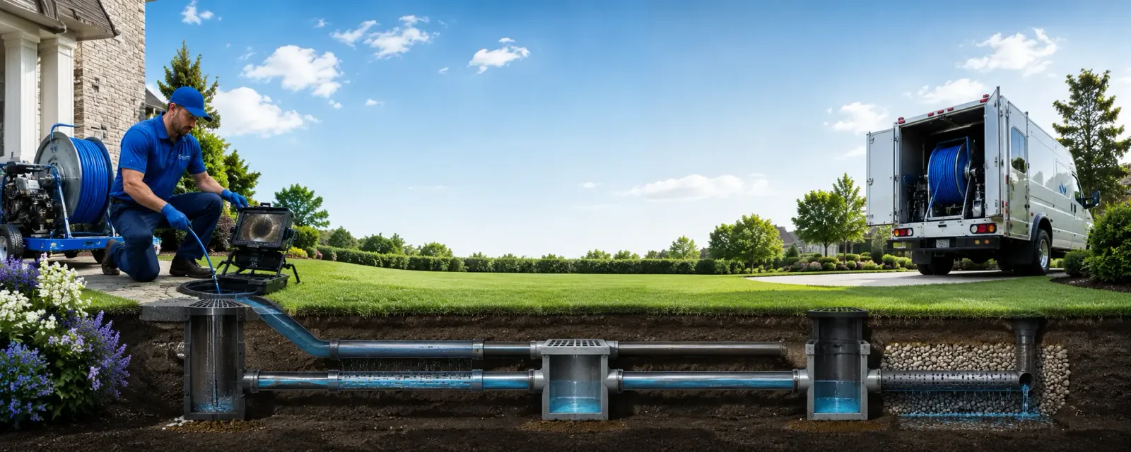 Outdoor drain cleaning information for Crowville, LA